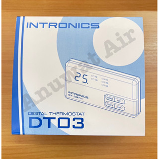 ชุดรีโมทคอนโทรลดิจิตอล INTRONICS รีโมทแอร์ เทอร์โมรูม DT03 มีสาย ไร้สาย