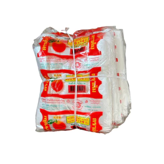 [1 มัด] ถุงหูหิ้ว ตราส้ม ขนาด 6x14-12x20 บรรจุ 10 แพค