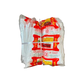 [1 มัด] ถุงหูหิ้ว ตราส้ม ขนาด 6x14-12x20 บรรจุ 10 แพค