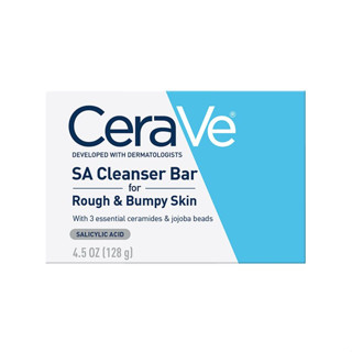 🌼พรีออเดอร์🌼CeraVe SA Body Exfoliating Cleanser Bar for Rough &amp; Bumpy Skin 128g.