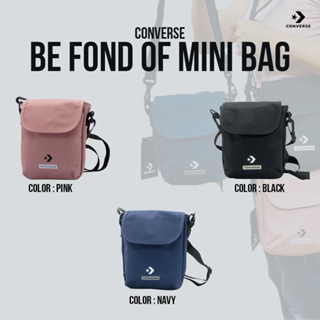 Converse Collection คอนเวิร์ส กระเป๋าสะพายข้าง Mini Bag Be Fond Of 1261810CF3PIXX / 1261810BF3NAXX / 1261810AF3BKXX (890)