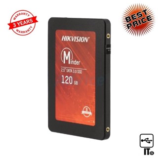 120 GB SSD SATA HIKVISION MINDER (HS-SSD-MINDER(S)/120G) ฮาร์ดดิส ฮาร์ดดิสก์ ประกัน 3Y