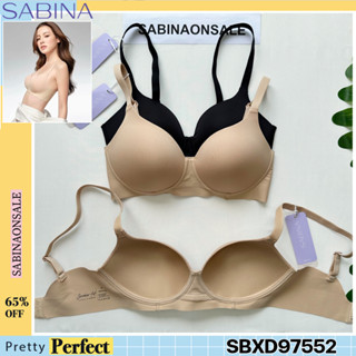 รหัส SBXD97552 Sabina เสื้อชั้นใน Seamless Fit รุ่น Perfect Bra รหัส SBXD97552BK สีดำ