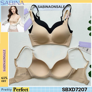 รหัส SBXD7207 Sabina เสื้อชั้นใน Invisible Wire (ไม่มีโครง) รุ่น Perfect Bra รหัส SBXD7207BK