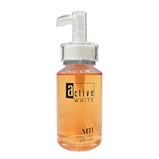 MTI Active White Acne Free Tonner Lotion แอคทีฟไวท์ โทนเนอร์ โลชั่นเช็ดผิว เอ็มทีไอ 150 ml RR MALL