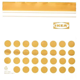 IKEA ISTAD /NITORI Japan อีสสตัด ถุงซิปล็อกใส่อาหาร, มีลาย, 0.4 ลิตร Resealable bag (แบ่งขาย)