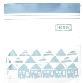 IKEA ISTAD /NITORI Japan อีสสตัด ถุงซิปล็อกใส่อาหาร, มีลาย, 0.4 ลิตร Resealable bag (แบ่งขาย)