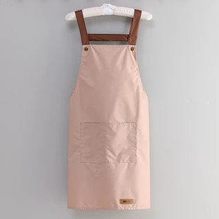 ผ้ากันเปื้อน（วัสดุหนา） Apron ผ้าระบายสวมสบายไม่ร้อน