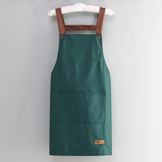 ผ้ากันเปื้อน（วัสดุหนา） Apron ผ้าระบายสวมสบายไม่ร้อน