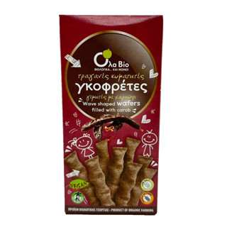 Natural Efe | OLA BIO | Crispy Wafer Sticks Carob | คริสปี้ เวเฟอร์ คาลอป 140g