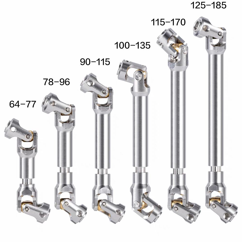 Drive shaft Stainless steel CNC สำหรับรถบังคับ 1/10 SCX10 Crawler TRX4  1/14 Tamiya Drive shaft joint เพลาขับสแตนเลส