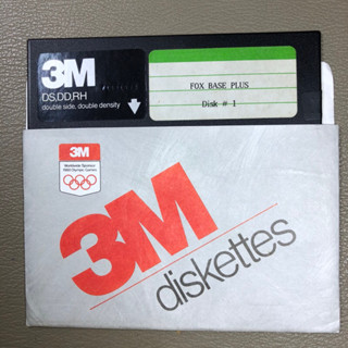 แผ่น Floppy Disk 5-1/4” ยี่ห้อ 3M มือสองสภาพดี