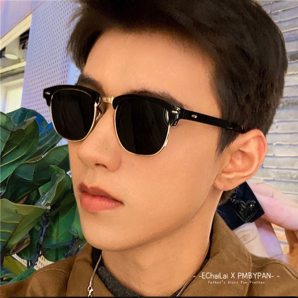 เลนส์กระจก รุ่นDro389 (รหัสA14 54-20-139) แว่นกันแดด ทรงคลับมาสเตอร์ Clubmaster