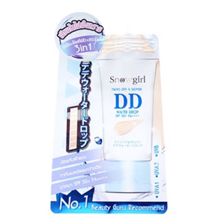 Snowgirl Nano Zinc &amp; Sulphur DD Water Drop SPF 50+ PA++++ DD บางเบาเป็นธรรมชาติ ให้ผิวกระจ่างใส ปกป้องแสงแดด 5g.