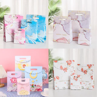 A021 พร้อมส่ง!(ขั้นต่ำ5ใบ คละลายได้)ถุงของขวัญมีตัวแปะปิดปากถุง ใส่ของขวัญ ของชำร่วย ของรับไหว้ ของฝาก น่ารักมากก