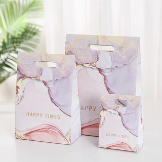 A021 พร้อมส่ง!(ขั้นต่ำ5ใบ คละลายได้)ถุงของขวัญมีตัวแปะปิดปากถุง ใส่ของขวัญ ของชำร่วย ของรับไหว้ ของฝาก น่ารักมากก