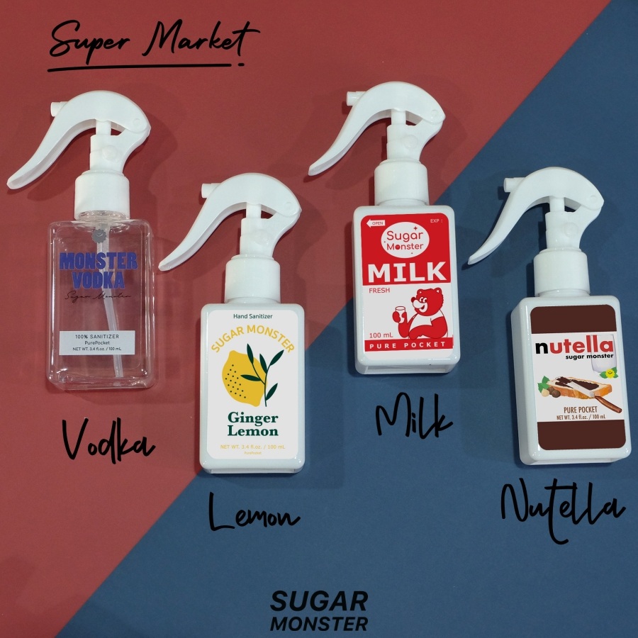Sugar Monster | รุ่น Supermarket ขวดสเปรย์แอลกอฮอล์พกพา 100 ml