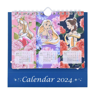 [Direct from Japan] Desk Top Calendar 2024 / Disney Princess Pop Up Calendar＆Organizer 2024 Japan NEW