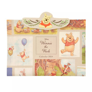 [Direct from Japan] Wall Hanging Calendar 2024 / Disney Pooh &amp; Friends Calendar with Clip Calendar＆Organizer 2024 Japan NEW