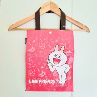 กระเป๋าลายโคนี่ Line Friend สีชมพู ลิขสิทธิ์แท้ มือสอง