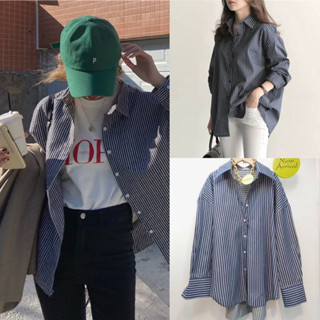 Oversize Jean shirt เสื้อเชิ้ต ผ้ายีนส์ ใส่สวยผ้าดีมาก