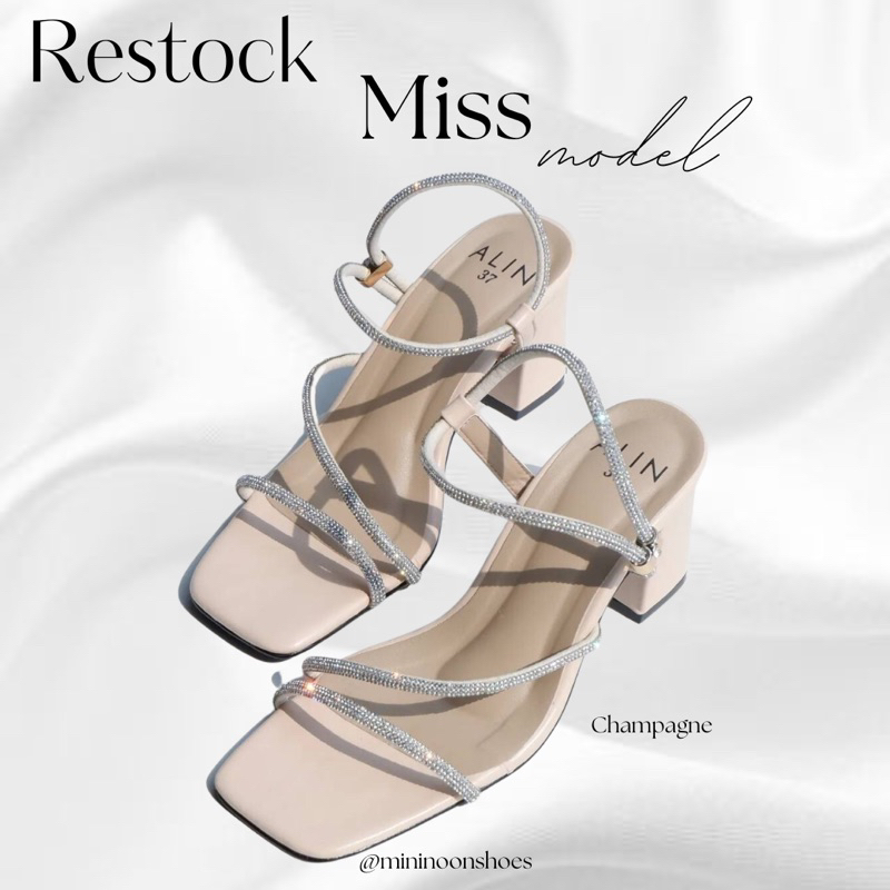 มีโค้ดลด30%600 Miss ส้นเรียบหรู ดูแพง