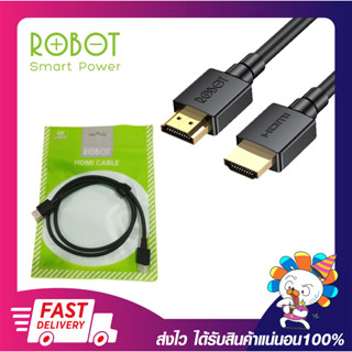 สายสำหรับเชื่อมต่อภาพ Robot Cable Hdmi 4K/60Hz เวอร์ชั่น 2.0 ยาว 1 เมตร รุ่น RFH01 เปิดบิลใบกำกับภาษีได้