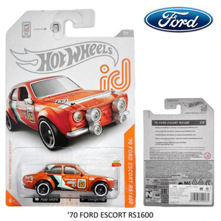 โมเดลรถเหล็ก Hot wheels id รุ่น 70 FORD ESCORT RS1600 ลิขสิทธิ์แท้100% โมเดลรถ Hotwheels