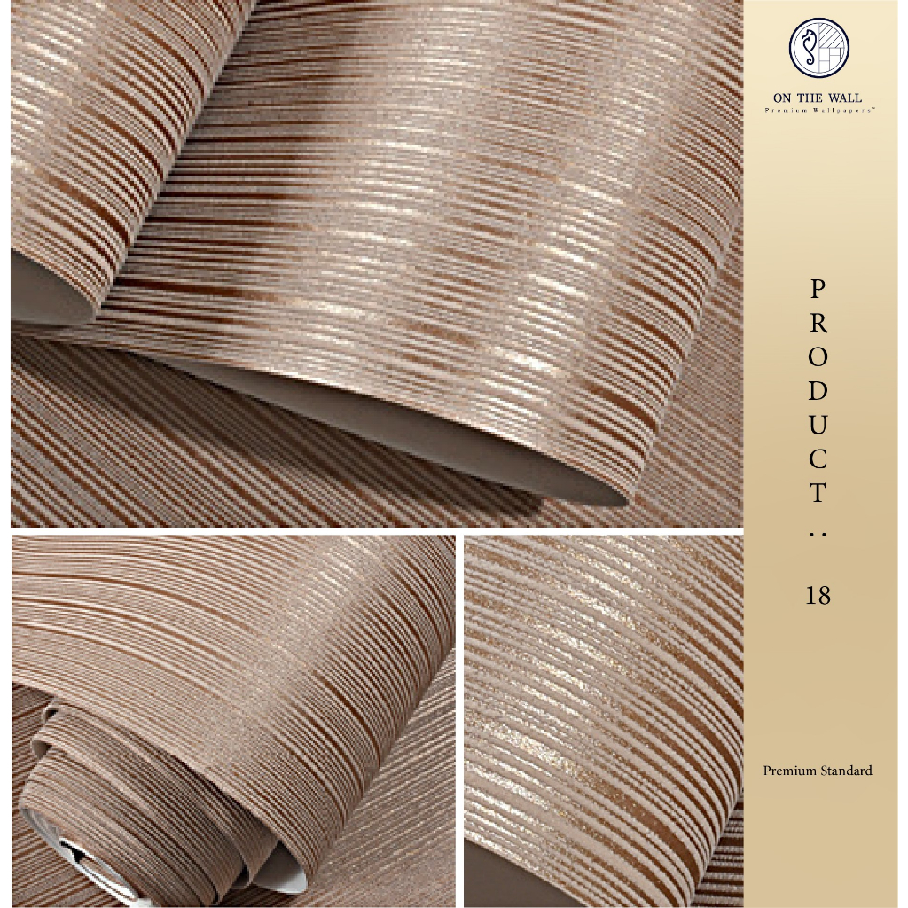 Premium wallpaper วอลเปเปอร์ติดผนังคุณภาพสูง ไม่มีกาวในตัว ขนาด 0.53 x 9.5 m. ติดตั้งง่าย  วอลเปเป้อ