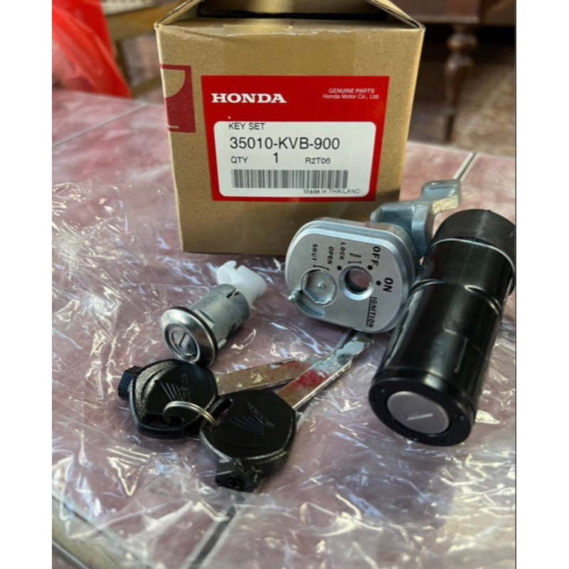📌แท้เบิกศูนย์ Honda 100% ชุดเบ้ากุญแจ Click 110 ได้ทั้งชุดได้เบ้าหน้าและกุญแจเปิดเบาะ รับประกันสินค้