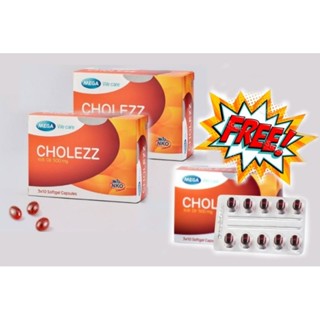 Cholezz (Krill Oil 500 mg.) Mega Wecare  โคเลซซ์ (คริล ออยล์ ) โคเลซซ์ [ 3X10S]