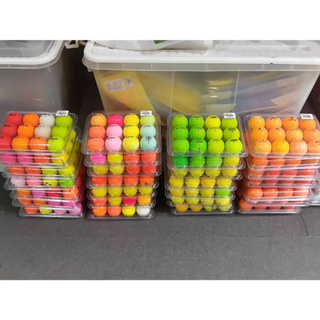 ลูกกอล์ฟคละแบบยี่ห้อและสี มือสอง (Second Hand Golf Balls) เกรด A/B สภาพ 50-75% จำนวน 12 ลูก/ 1 แพ็ค - Love Green