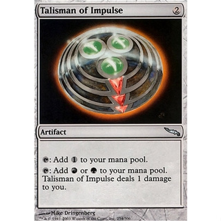 Talisman of Impulse การ์ด Magic The Gathering ของแท้ จากชุด Mirrodin