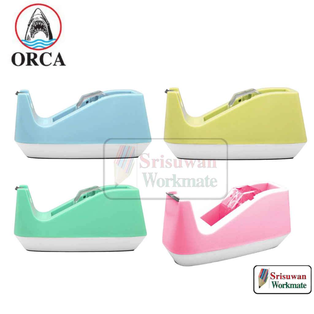 ORCA No.25 แท่นตัดเทป สีพาสเทล pastel แท่นตัดเทปแกนใหญ่ ใส่เทปแกนใหญ่ 3 นิ้ว แท่นตัดเทปตั้งโต๊ะ ออร์