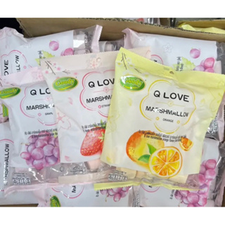 มาร์ชเมลโล คิวเลิฟ QLove 3 รสชาติ ผลไม้ ยี่ห้อกู๊ดดี้ อร่อย หอม ห่อใหญ่ ขนาด 150 กรัม