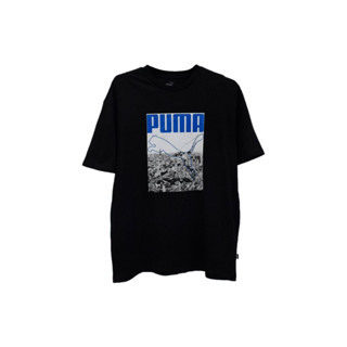 เสื้อยืดเเขนสั้น   PUMA (TSM-PUM-093) ผ้านิ่มใส่สบาย ระบายอากาศดี ใส่ได้ทั้งชายและหญิง