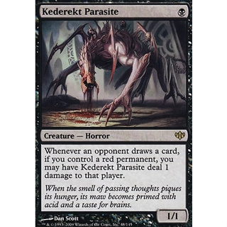 Kederekt Parasite การ์ด Magic The Gathering ของแท้ จากชุด Conflux