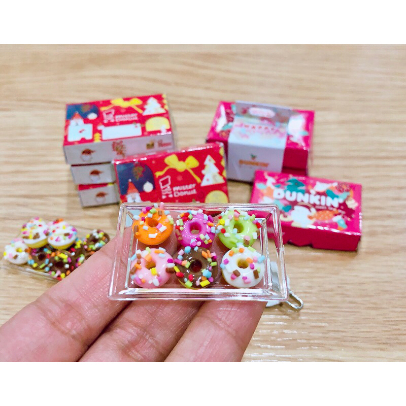 โดนัทจิ๋ว ขนมดินปั้นจิ๋ว กล่องโดนัทจิ๋ว ราคา/ชิ้น