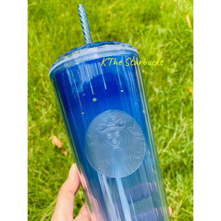 Starbucks Gradient Blue Meteor Cold Cup (24oz.) พร้อมถุงผ้า