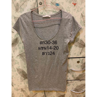 เสื้อยืดZARAแท้ มือสองสภาพไม่มีตำหนิ