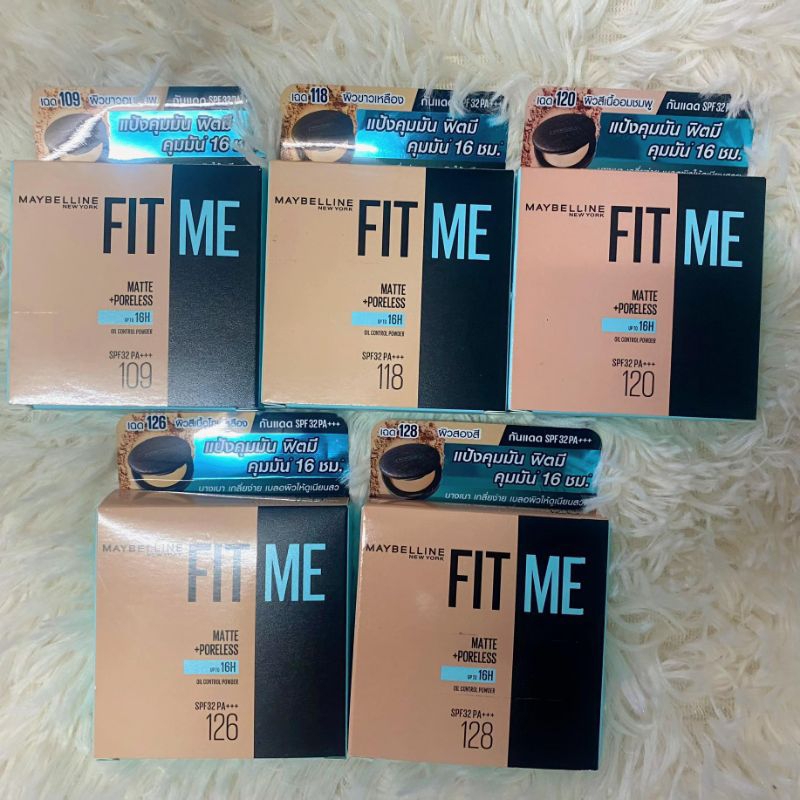 เมย์เบลลีน แป้งฟิตมี คุมมัน แมท+พอร์เลส พาวเดอร์ 6 กรัม Maybelline Fit Me Matte+Poreless powder 6 g SPF 28PA+++