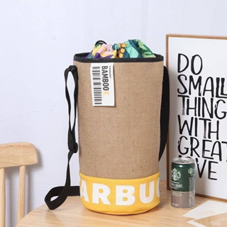 Starbucks Bamboo Bucket Bag Code:B4D190866 แบรนด์แท้ 100% งาน Outlet