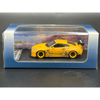 Fuji 1/64   Pandem GT-R R35 Rocket Yellow