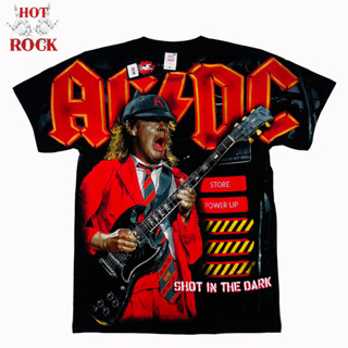 เสื้อวง AC DC รหัส OVP PM 030  ป้าย Hot Rock เสื้อวงดนตรี