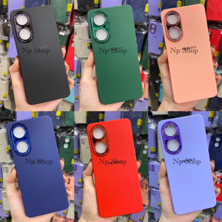 เคส กำมะหยี่ ขอบกล้องโครเมี่ยมมีโลโก้ OPPO A17/A17k 📮พร้อมส่งในไทย🚚