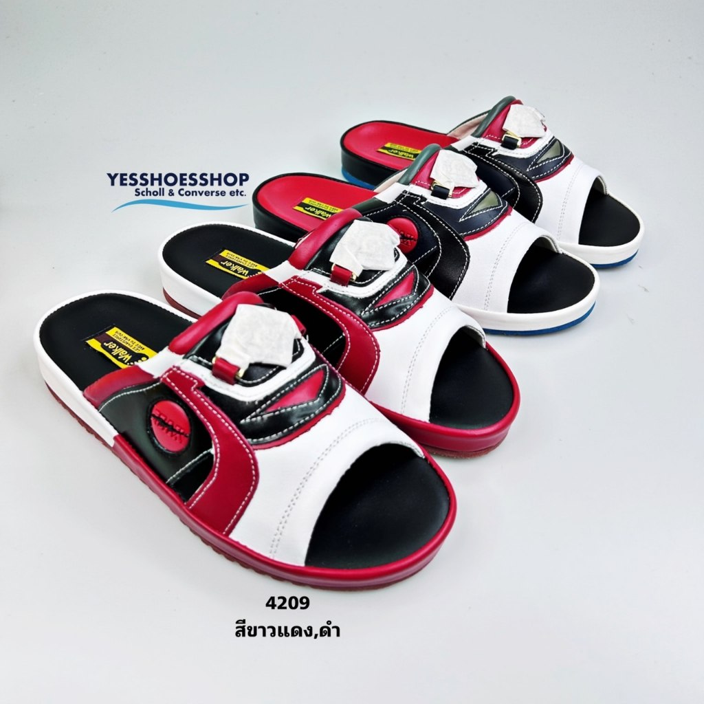 Walker รุ่น4209 รองเท้าแตะหนังแท้ สำหรับผู้หญิงและชาย