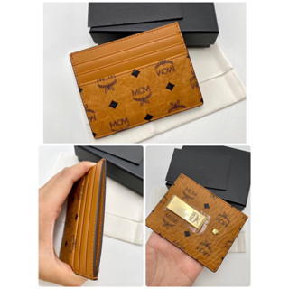 พร้อมส่ง 🔥Sale 5899🔥 ที่ใส่บัตร MCM (ช็อปไทย)  โลโก้อะไหล่ทองหรูหรา โดดเด่น อปก : กล่อง ถุงผ้า การ์ด ซื้อเป็นของขวัญได้