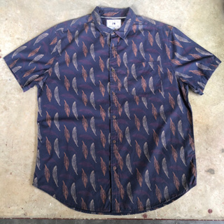 เสื้อฮาวาย Vtg.Hawaii Shirt CACTUS MENS WEAR MADE IN INDIA Sz.XL 100% COTTON