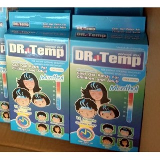 Dr.Temp แผ่นเจลลดไข้เด็ก​ และผู้ใหญ่ กลิ่นเมนทอล