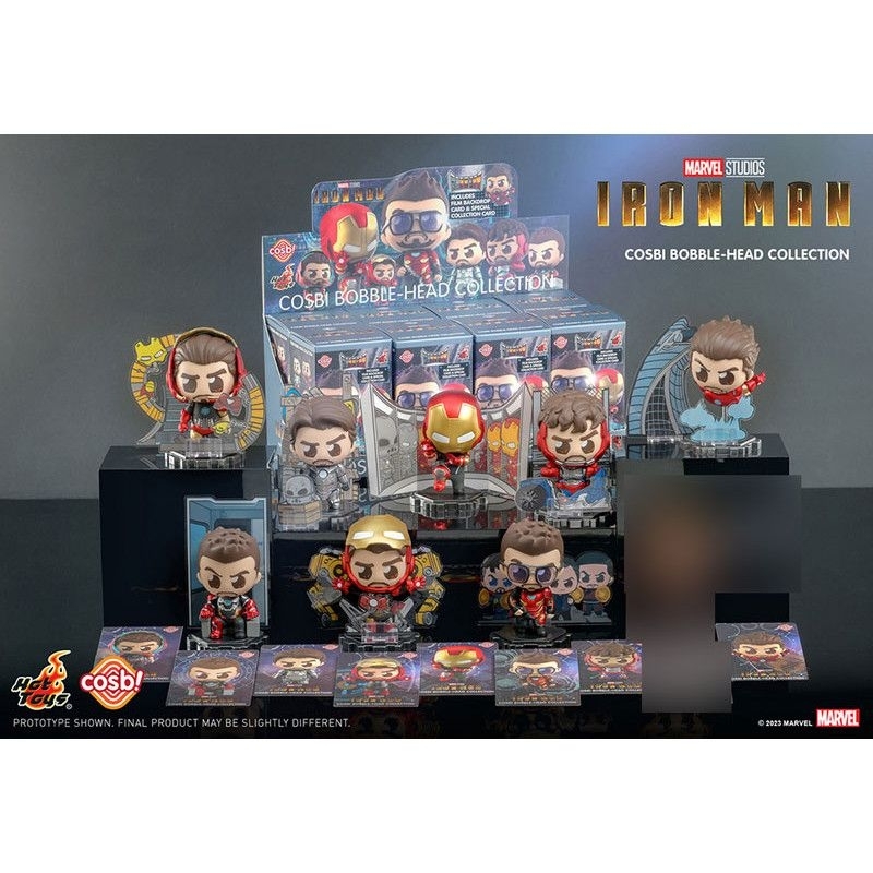 🎁 ยก Box ในซีล กล่องสุ่ม 🤖🔴 Iron Man Series 4 Hot Toys Cosbi Bobble-Head Collection Marvel Studios : Hot Toys